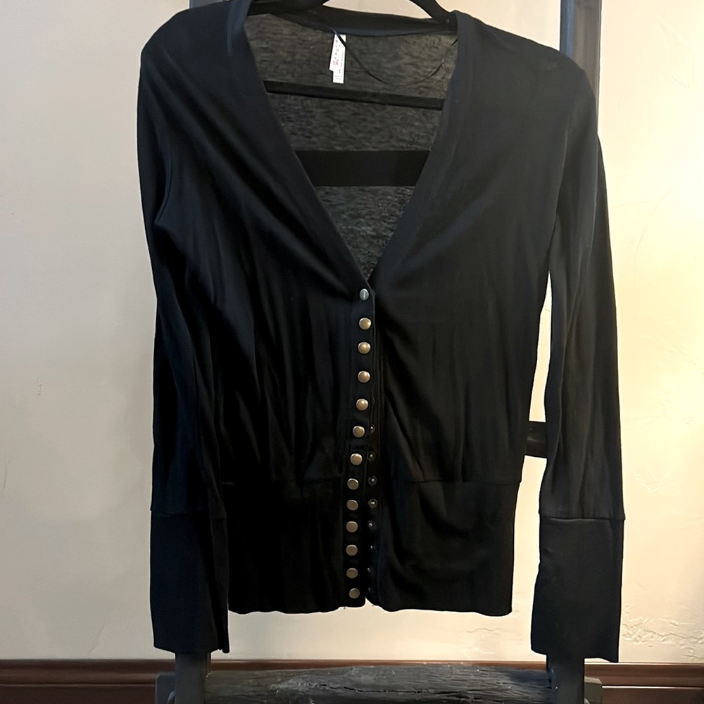 Color Story black cardigan EUC